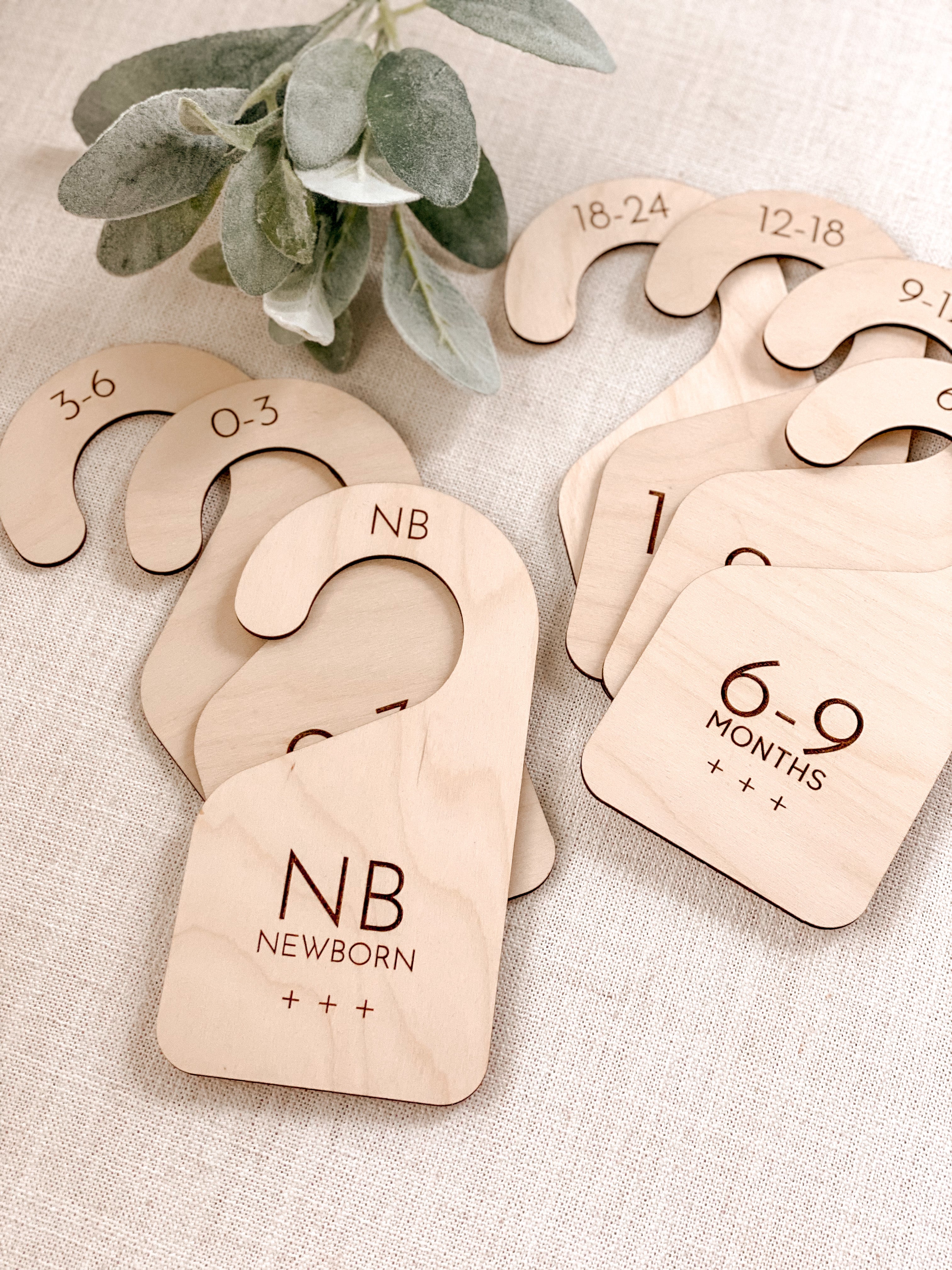 Toddler Closet Dividers | Wood Organizing Hangers for Kids