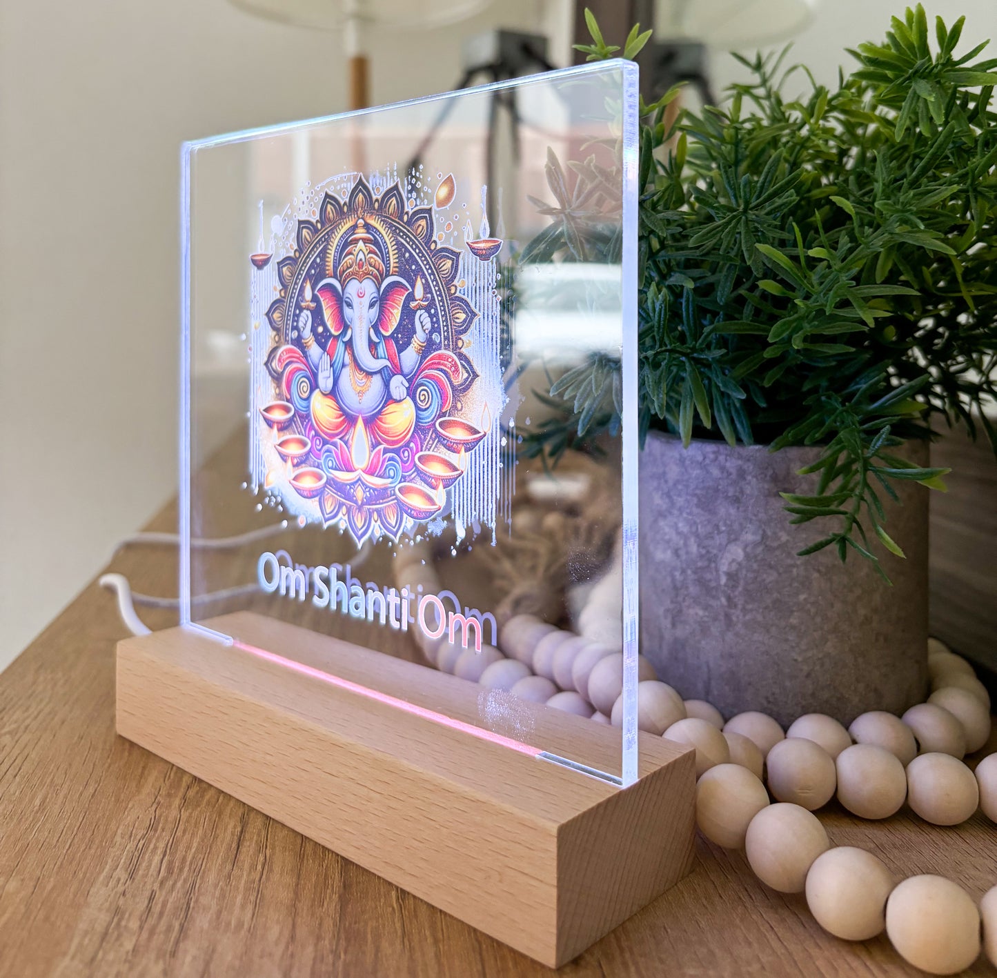 Lord Ganesh Light Up Frame