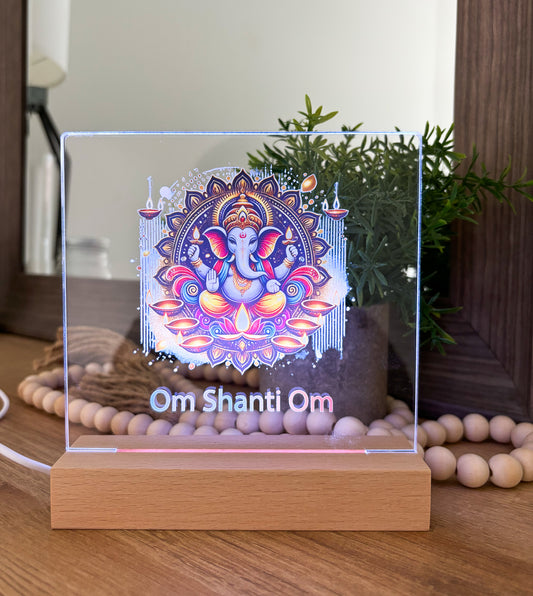 Lord Ganesh Light Up Frame