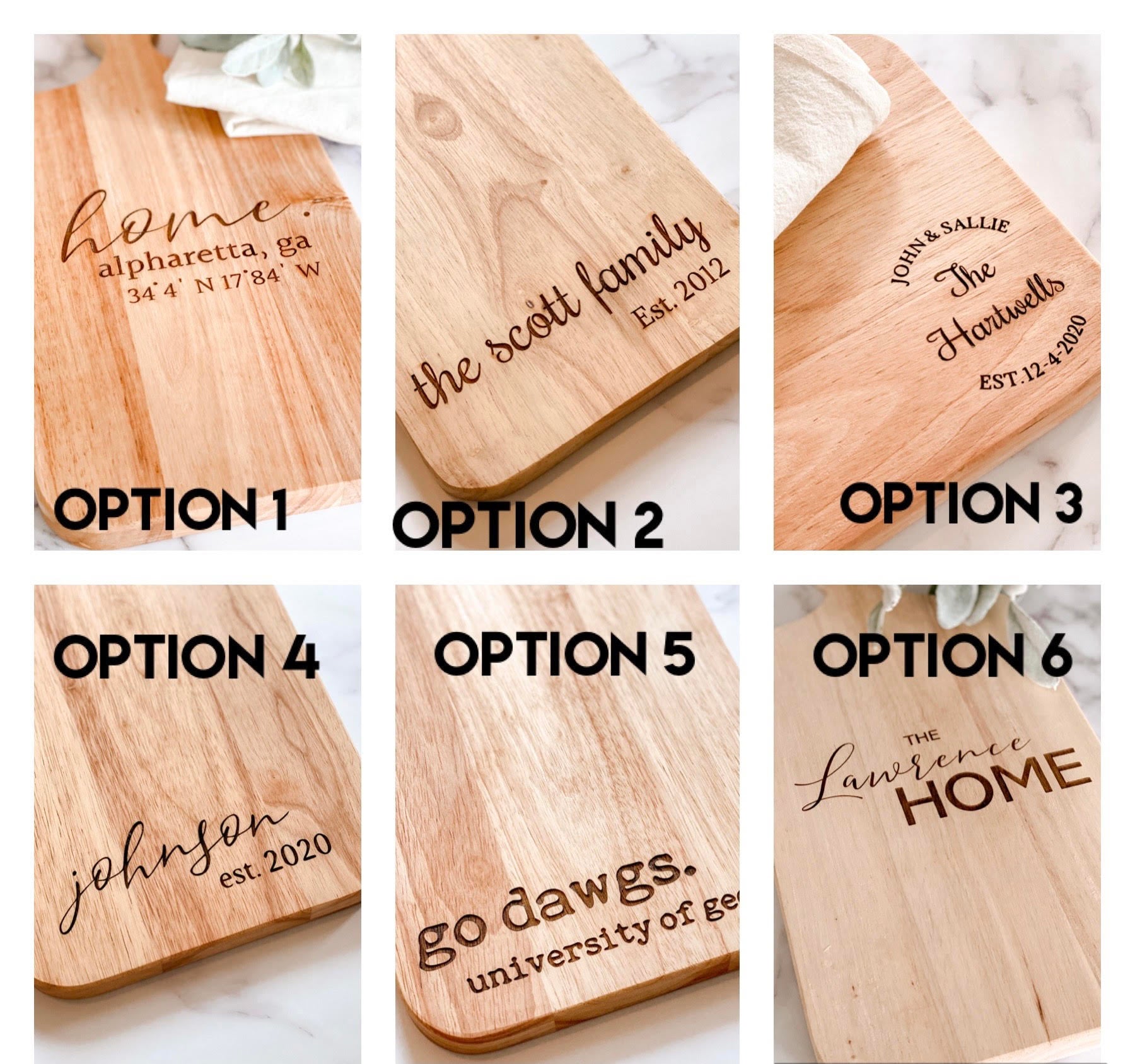 Custom Engraved Wooden Board – Home Bound Custom Decor